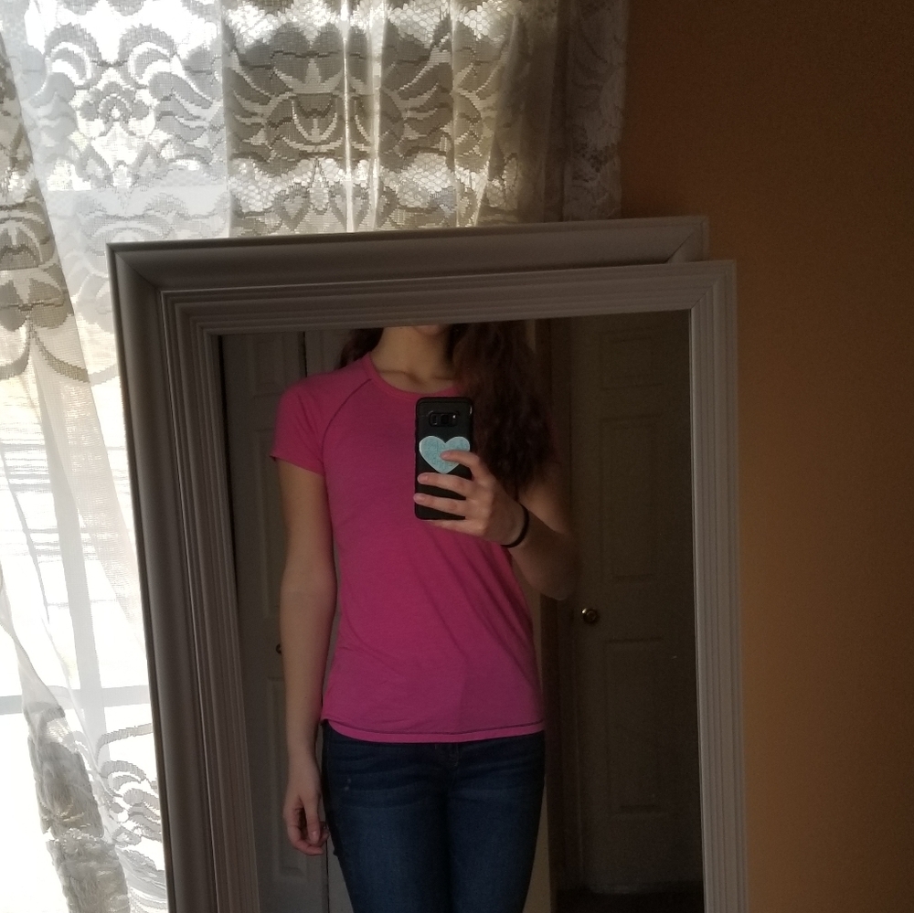 Pink active tee